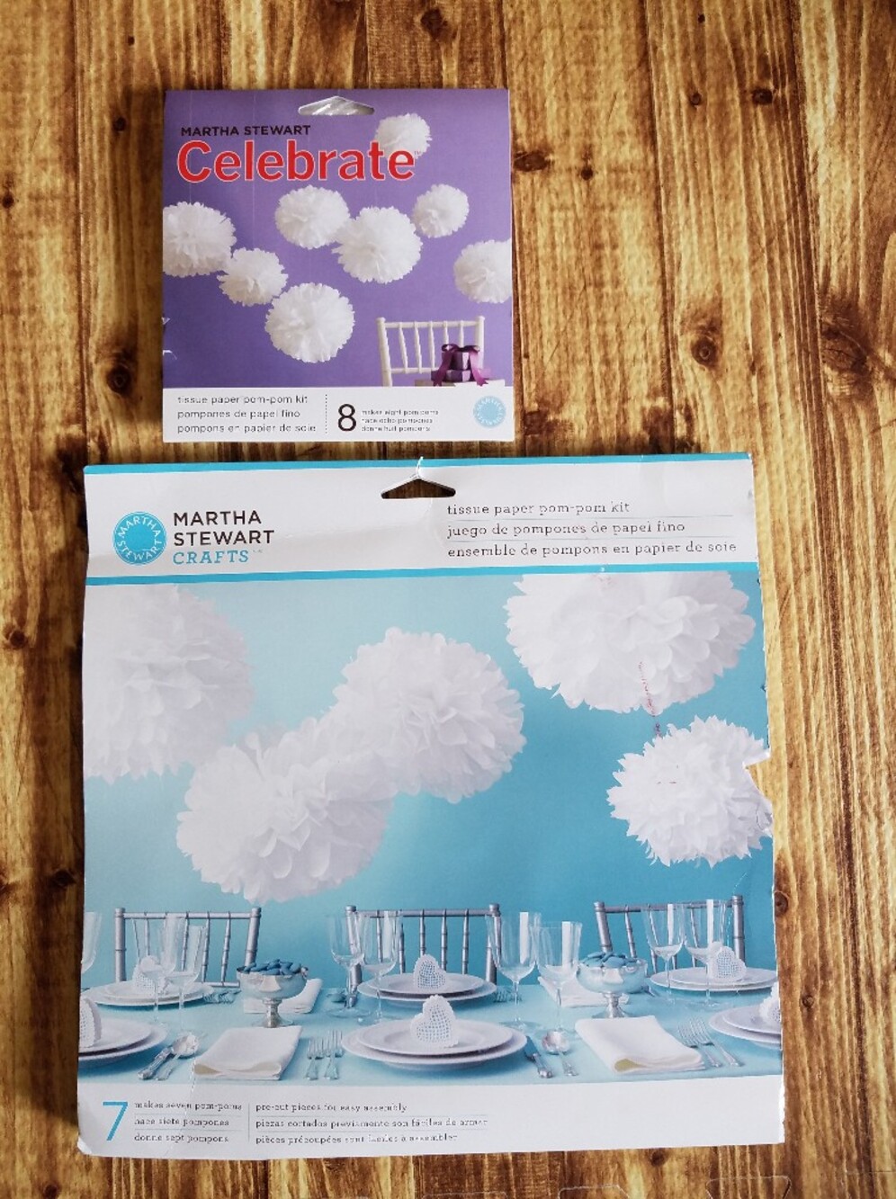 Martha Stewart Crafts White Tissue Pom Pom Party Decorations Wedding Shower Baby